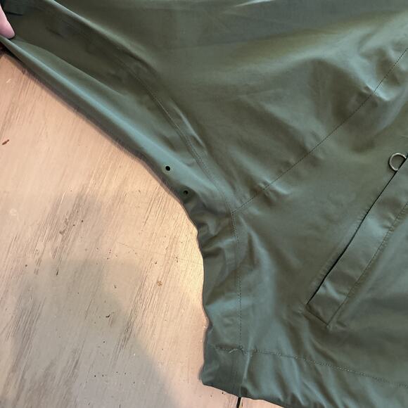 Fabletics Hunter Green Cropped Erica Full Zip Hooded Jacket Women’s Sz XXL - Picture 3 of 12